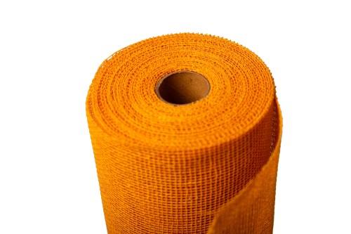 Bobina de jute y algodón naranja