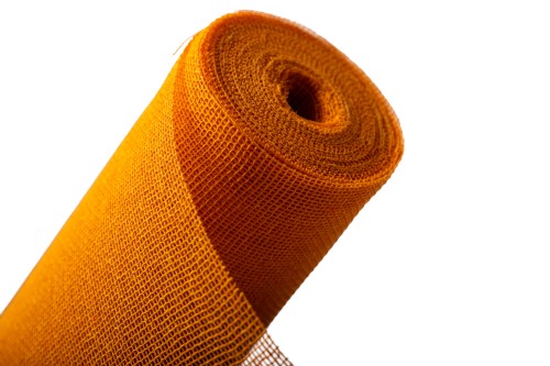 Bobina de jute y algodón naranja