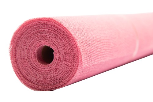 Bobina jute y algodón rosa claro