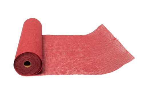 Bobina jute y algodón roja