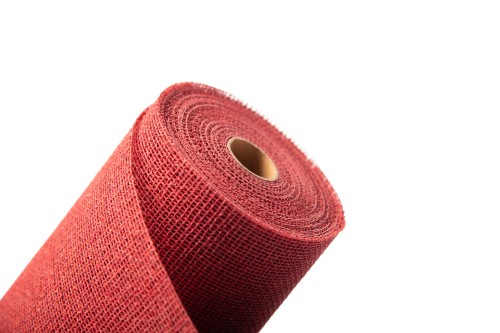 Bobina jute y algodón roja