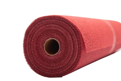 Bobina jute y algodón roja