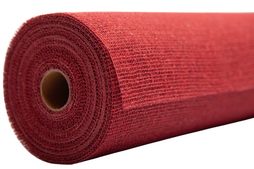 Bobina jute y algodón roja