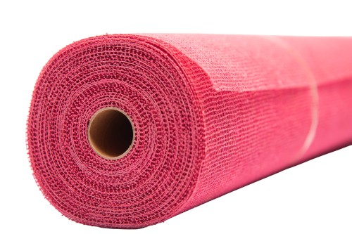 Bobina jute y algodón rosa