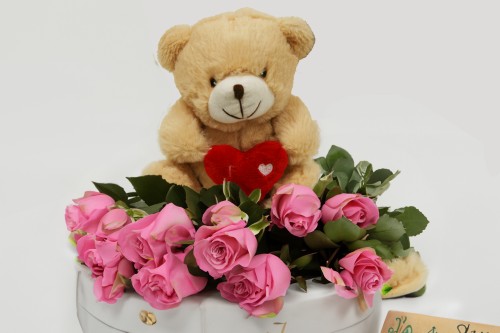 Peluche oso con corazon