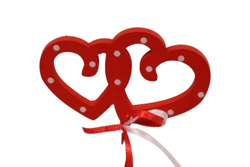 Pin corazón rojo - 50 unidades
