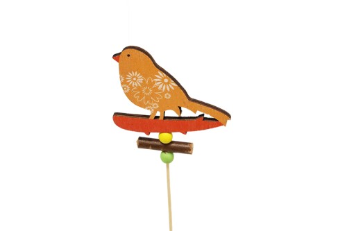 Pin pajarito amarillo  - 50 unidades