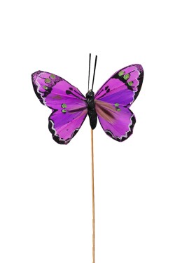 Pin mariposa morado  paquete de 20