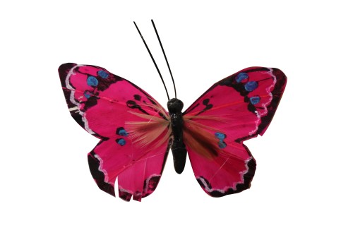 Pin mariposa rosa  paquete de 20