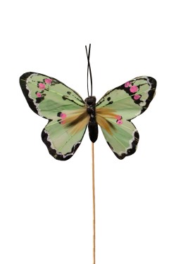 Pin mariposa verde paquete de 20