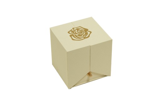Cajita rosa preservada blanca joyero sorpresa