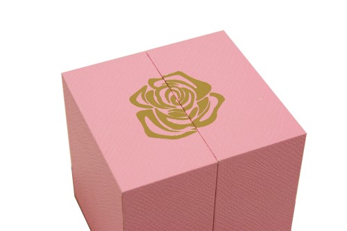 Cajita rosa preservada rosa joyero sorpresa