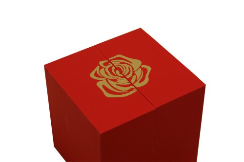 Cajita rosa preservada roja joyero sorpresa