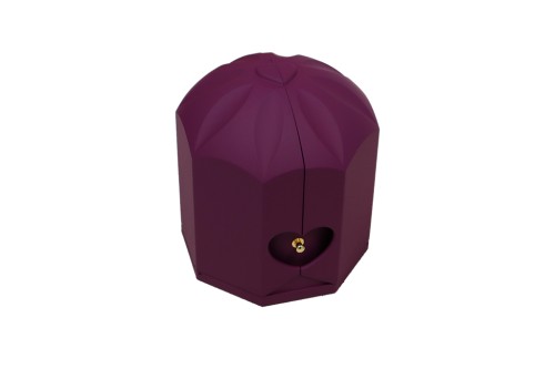 Cajita rosa morada preservada joyero