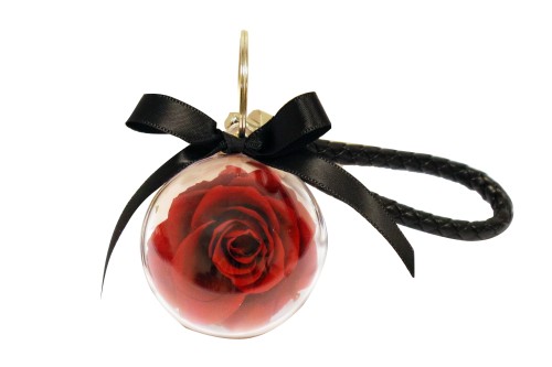 Llavero rosa eterna roja