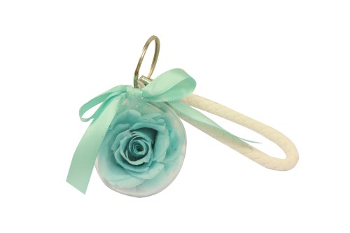 Llavero rosa eterna verde