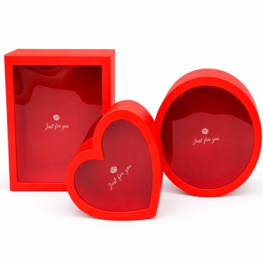 Cajas rojas 3 formas s/3