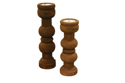 Candelabro madera 40cm