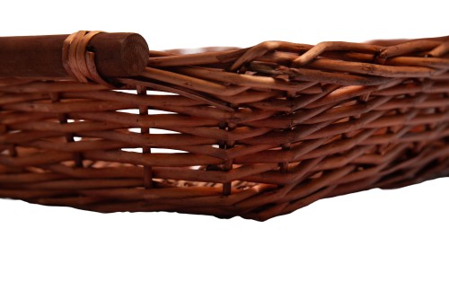 Bandeja mimbre marrón