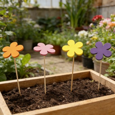 Assorted Flower Pins (Pack of 50)