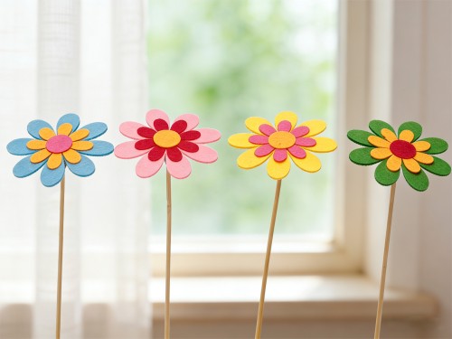 Decorative Flower Pins (Pack of 50)