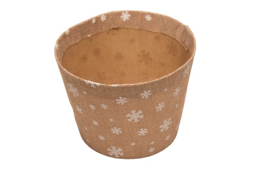 Macetero natural jute copos de nieve