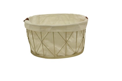 Cuevano oro con asas cuero